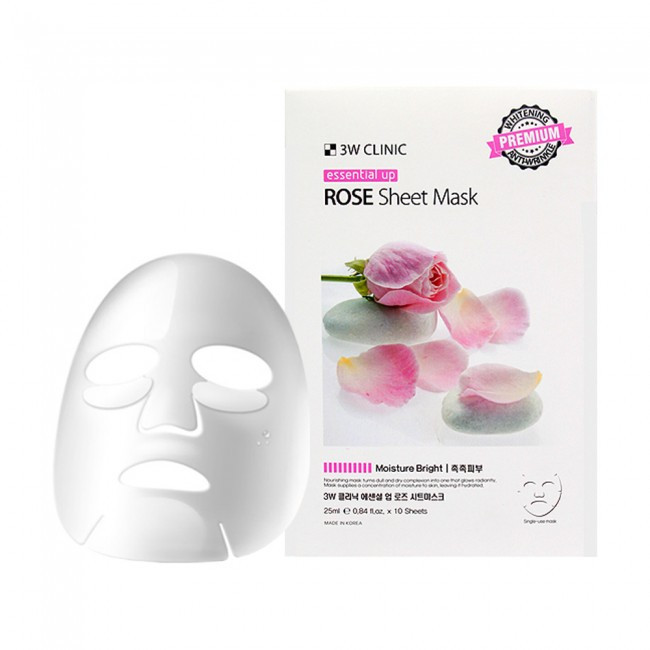 3W Clinic Essential Up Rose Sheet Mask
