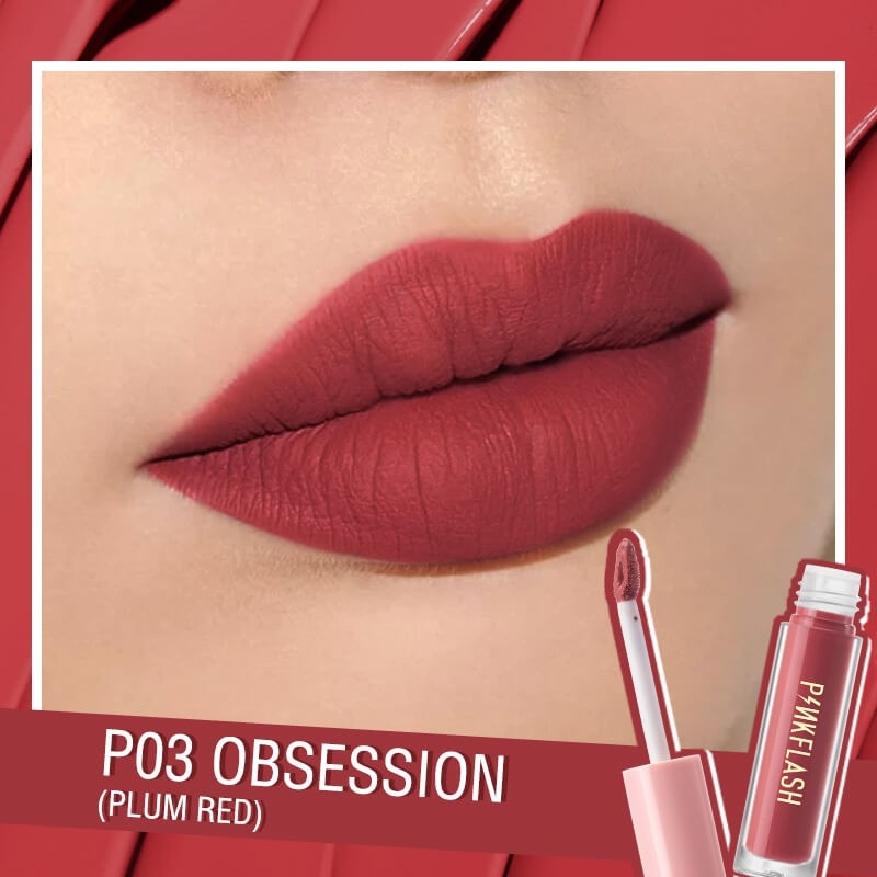 Pinkflash-Melting-Matte-Waterproof-Lipcream-L01-P03-Obsession-BBQueen16 PINKFLASH Melting Matte Waterproof Lipcream L01 P03 Obsession original packaging