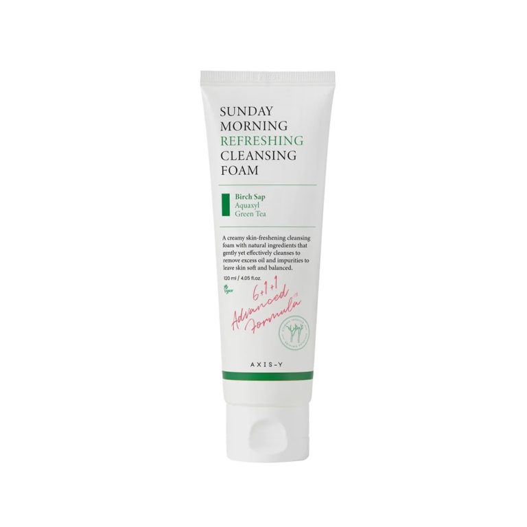 Axis-Y Sunday Morning Refreshing Cleansing Foam 120ml original white tube