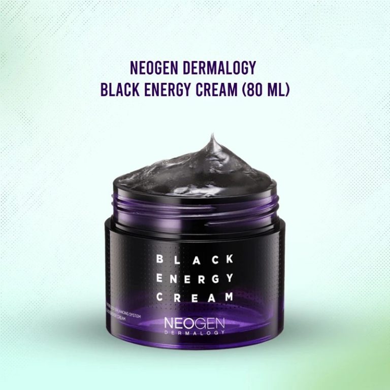 Neogen Dermalogy Black Energy Cream 80ml jar, formulated to revitalize and firm skin.