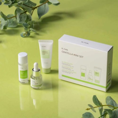IUNIK Centella Mini Set with toner, serum, and gel cream