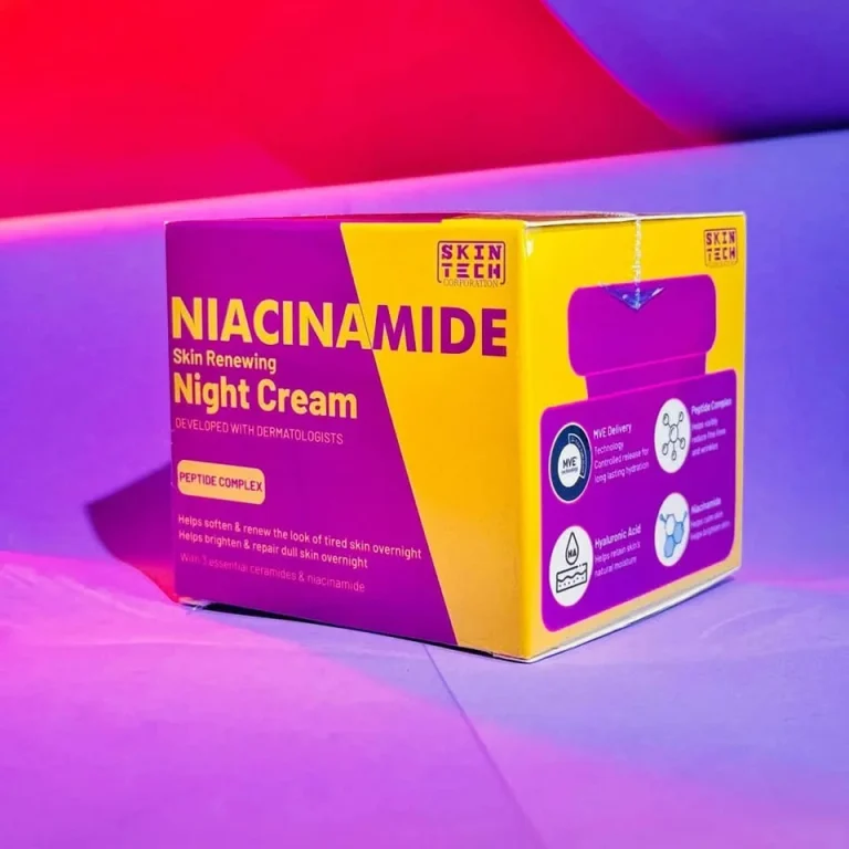 Skin Tech Niacinamide Night Cream jar