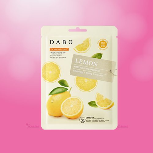 Dabo First Solution Sheet Mask Pack - Lemon 23g packaging