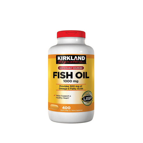 Kirkland Signature Fish Oil 1000mg bottle