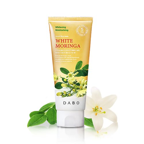 Dabo White Moringa Cooling & Soothing Gel 180ml tub packaging