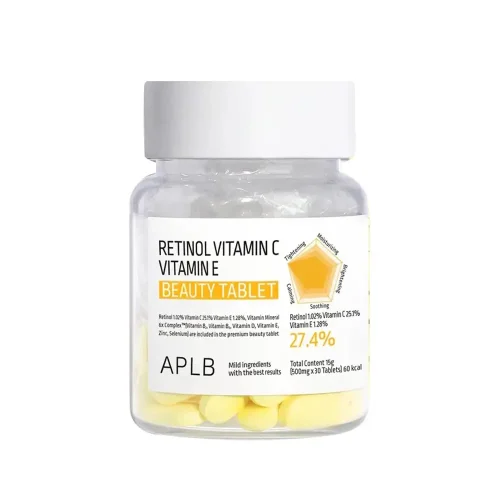 APLB Retinol Vitamin C Vitamin E Beauty Tablet 30 count original Korean bottle