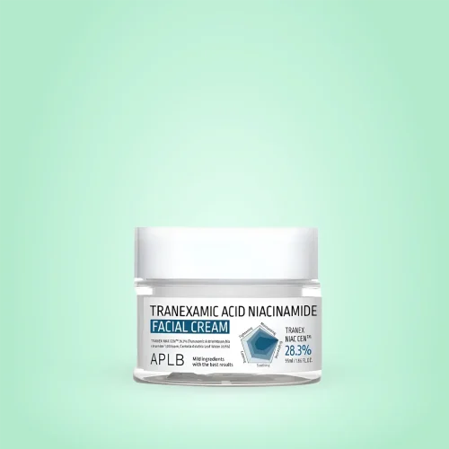 APLB Tranexamic Acid Niacinamide skincare serum bottle for brightening and evening skin tone.