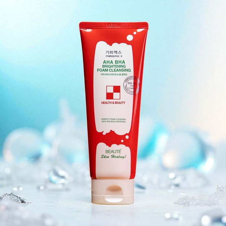 Beaute AHA BHA Brightening Foam Cleanser 160ml original white tube