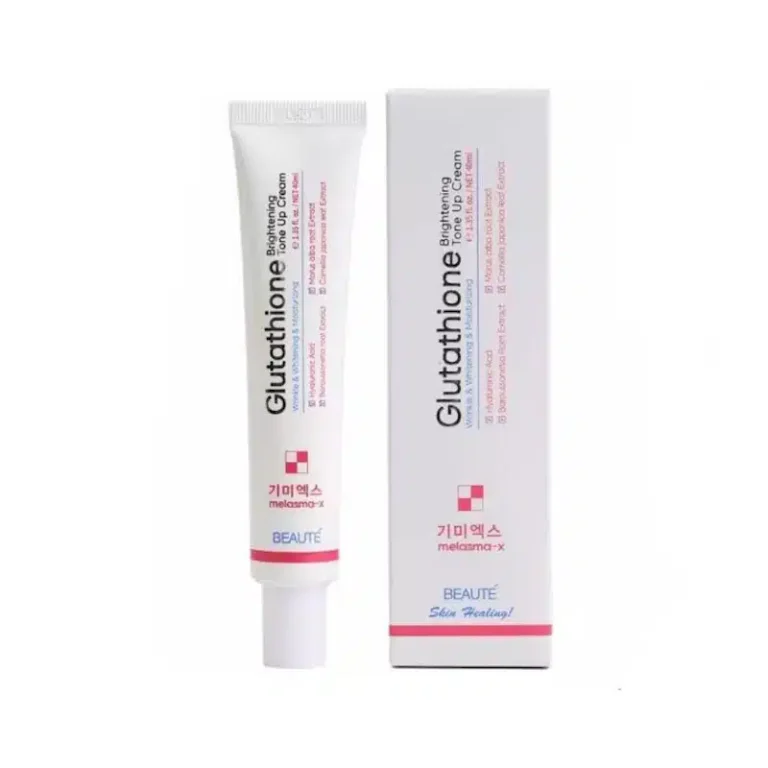 Beaute Glutathione Tone Up Cream 45ml original white tube packaging