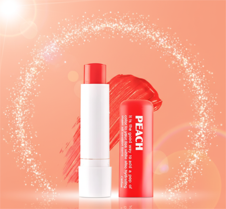 ORIOX Tinted Lip Balm Peach 4.8g moisturizing lip care packaging