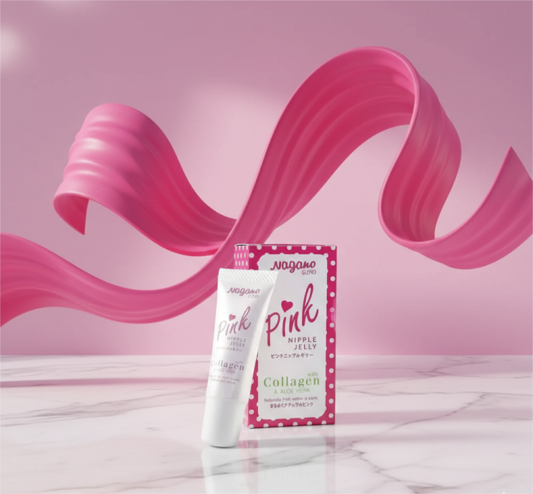 NAGANO Pink Nipple Jelly With Collagen and Aloe Vera 10ml original packaging