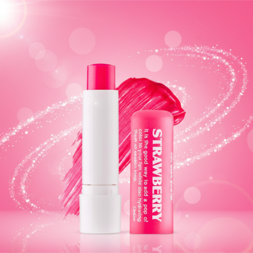 ORIOX Tinted Lip Balm Strawberry 4.8g soothing lip care original packaging