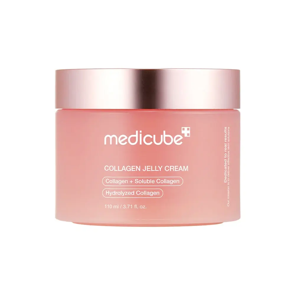 Medicube Collagen Jelly Cream (110ml) Medicube Collagen Jelly Cream 110ml jar, formulated to hydrate and improve skin elasticity.