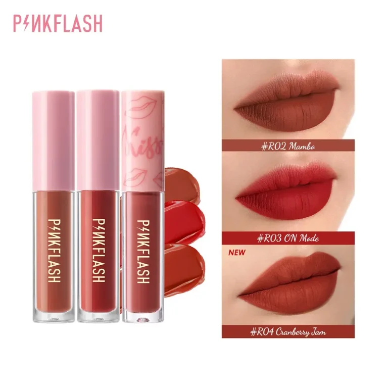PINKFLASH Melting Matte Waterproof Lipcream L01 R04 Cranberry Jam original packaging