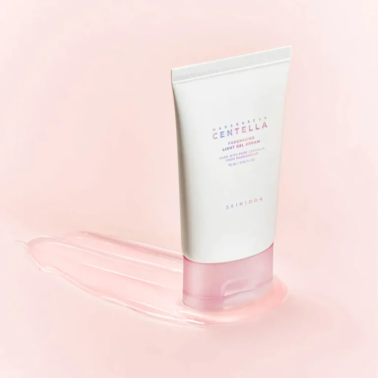 SKIN1004 Madagascar Centella Pore-Mizing Light Gel Cream 75ml jar, lightweight gel cream for pore care and hydration.