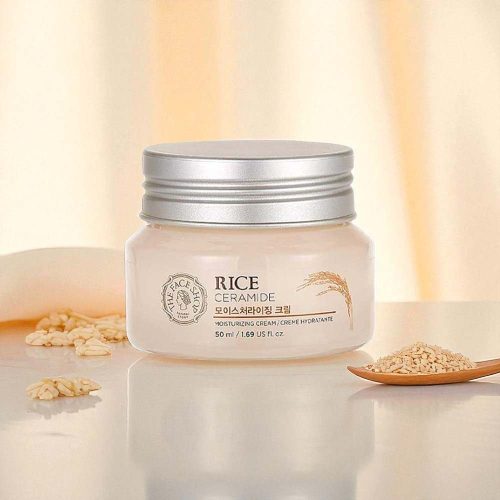The Face Shop Rice Ceramide Moisturizing Cream jar