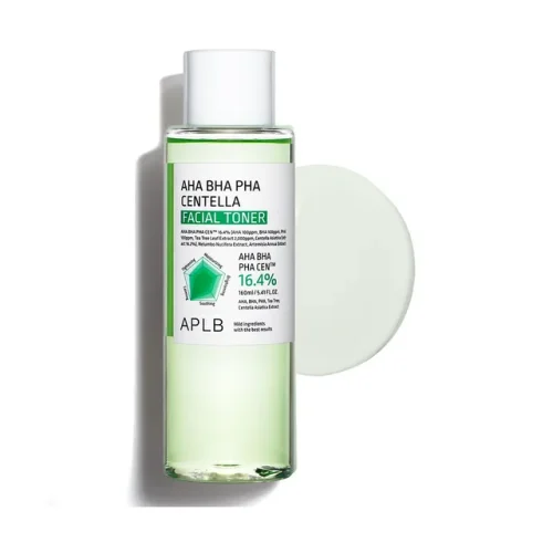 APLB AHA BHA PHA Centella Facial Toner 160ml original green and white bottle
