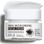 APLB Snail Mucin Ginseng Facial Cream 55ml original Korean jar packaging