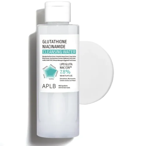 APLB Glutathione Niacinamide Cleansing Water 160ml original silver and clear bottle