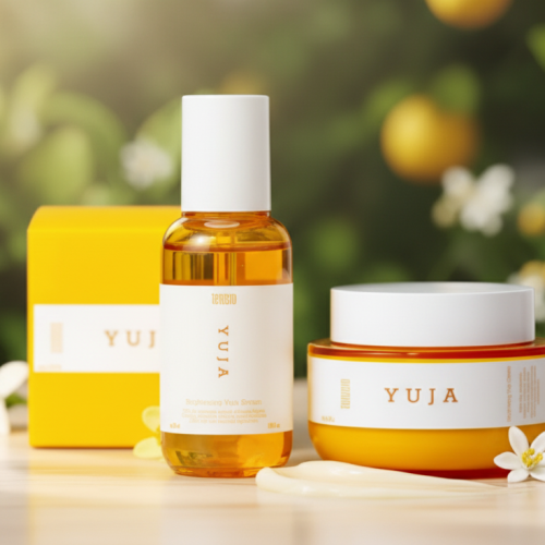 GLOW VITA Brightening Combo featuring Niacinamide Cream and Serum set, designed for radiant and even-toned skin.