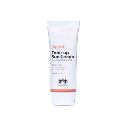 Christian Dean Secret Tone Up Suncream 70ml tube packaging