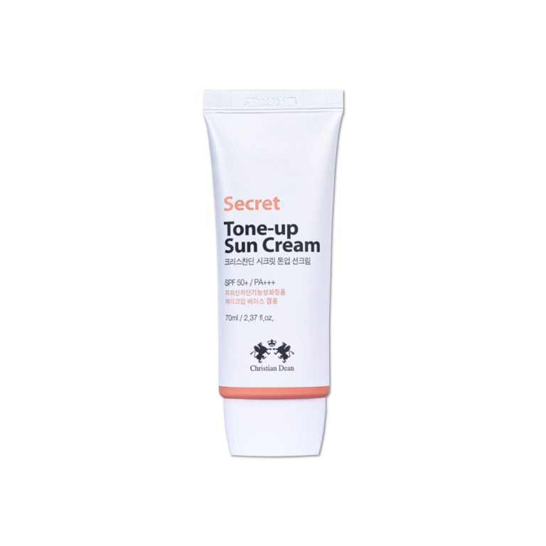 Christian Dean Secret Tone Up Suncream 70ml tube packaging