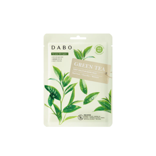 DABO Green Tea First Solution Mask Pack 23g sheet mask packaging