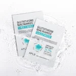 APLB Glutathione Niacinamide Sheet Mask 25ml original silver single pouch packaging