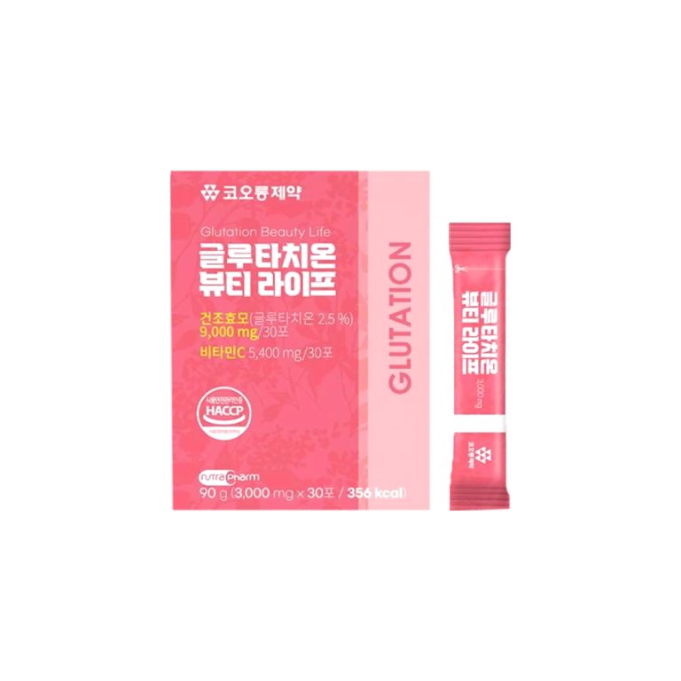 Kolon Pharmaceutical Glutathione Beauty Life supplement box