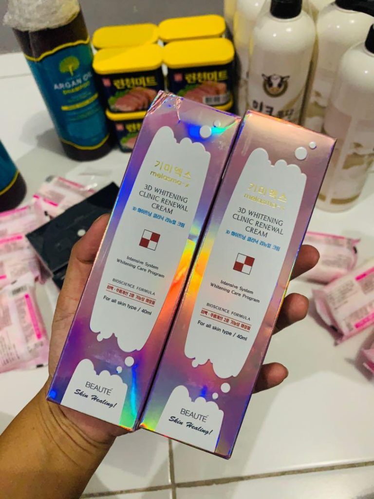 Beaute Melasma-X 3D Whitening Renewal Cream 40ml original silver tube