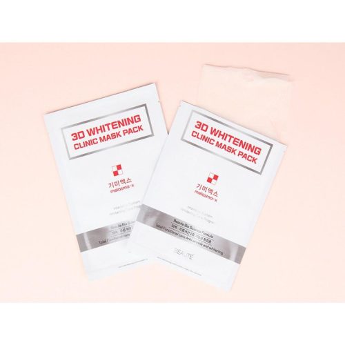 Beaute 3D Whitening Sheet Mask 30ml original silver and white pouch