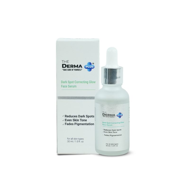 The Derma Plus Dark Spot Correcting Glow Face Serum bottle