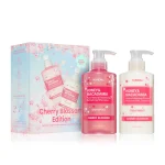 Kundal Honeya & Macadamia Cherry Blossom Edition Shampoo & Treatment bottles