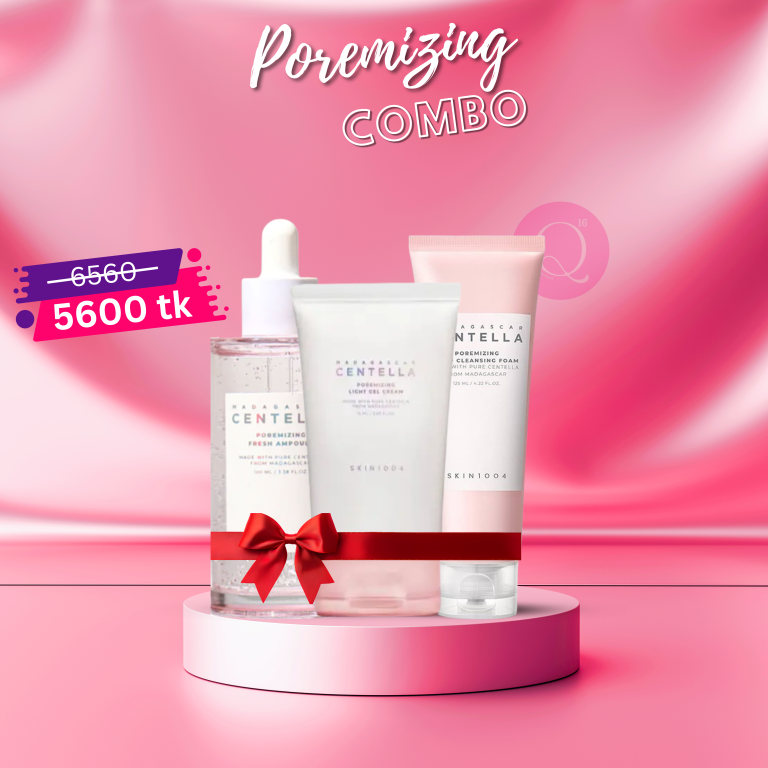 SKIN1004 Madagascar Centella Poremizing Combo set with pink background