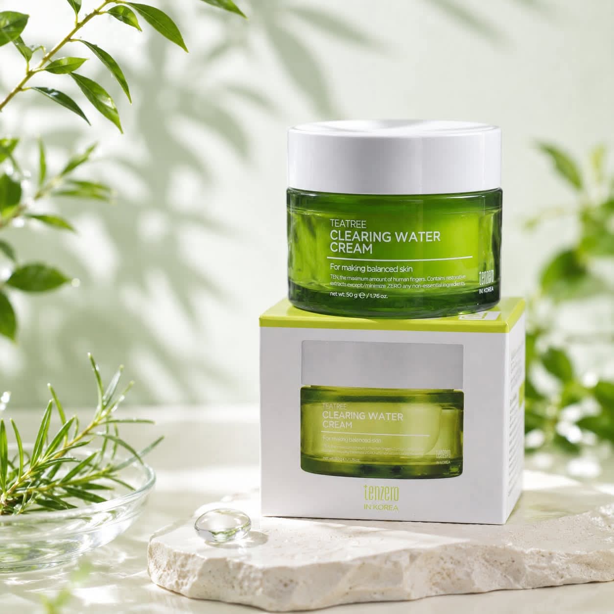 IMG-20260524-WA0014 Tenzero Tea Tree Clearing Water Cream — 50g - Image 1